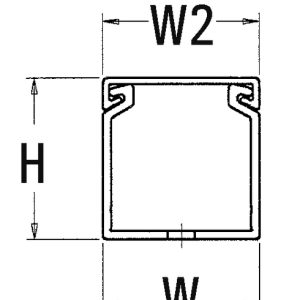 Wiring duct, 101.6x103.40mm, L=1.83m, yellow, 36.58m