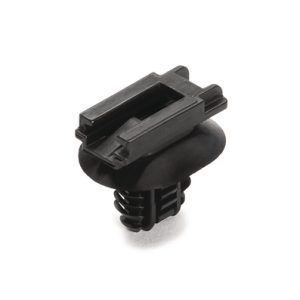 Connector clip for hole (oval), black, 5000pcs.