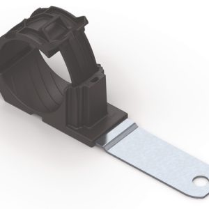 P-clamp long, Dmin=36.0mm, Dmax=51.0mm, ⌀10.29 mm, 180⌀, black, 140pcs.