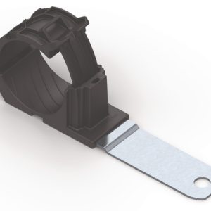 P-clamp long, Dmin=36.0mm, Dmax=51.0mm, ?8.31 mm, 180?, black, 140pcs.
