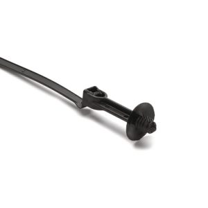 Fixing tie for hole (round), outside serrated, ⌀2.0-50.0mm, black, 500pcs.