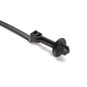 Fixing tie for hole (round), outside serrated, ⌀2.0-50.0mm, black, 500pcs.