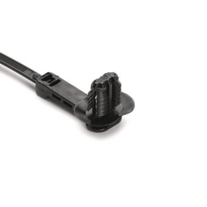 Fixing tie for hole (oval), ⌀2.0-50.0mm, black, 100pcs.