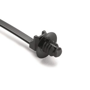 Fixing tie for hole (round), ⌀1-35.0mm, black, 500pcs.