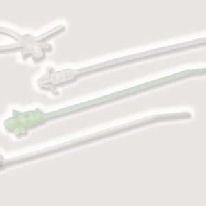 Fixing tie for hole (round), ⌀1-20mm, white, 100pcs.