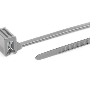 Fixing tie for edge, outside serrated, ⌀1.0-35.0mm, grey, 500pcs.