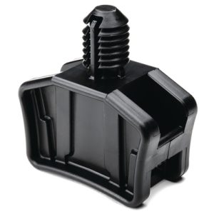 Cable tie mount for hole (round), Wmax=13.0mm, T=1.9 - 13.0mm, ?12.7 - 13.7 mm, black, 100pcs.