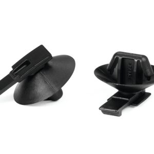 Connector clip for hole (oval), grey, 1000pcs.