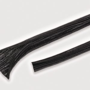Woven sleeving, nom?50mm, ?50mm, -40 ?C to +125 ?C, black, 15m