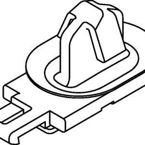 Connector clip, black, 1000pcs.