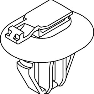 Connector clip, EWCAP-005-11, black, 1000pcs.
