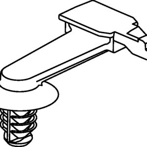 Connector clip, black, 1000Carton