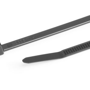 Cable tie inside serrated, 100.0x2.5mm, ?1.5-22.0mm, black, 100pcs.