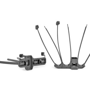Fixing tie for stud, outside serrated, ⌀6.0-13.00mm, black, 250pcs.