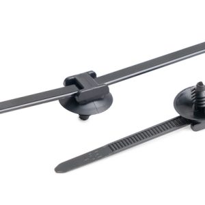 Fixing tie for hole (round), outside serrated, ⌀1.6-35.0mm, black, 500pcs.