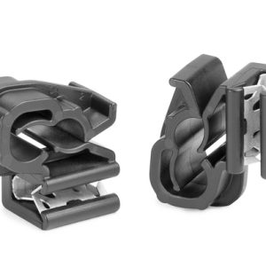 Cable clip for edge, T=1.0 - 3.0mm, nom?=5.8 - 6.8 mm