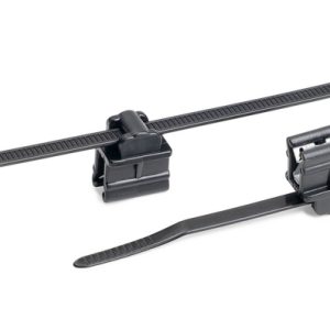 Fixing tie for edge, inside serrated, ?1.2-45.0mm, black, 500pcs.