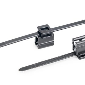 Fixing tie for edge, outside serrated, ⌀4.0-45.0mm, black, 500pcs.