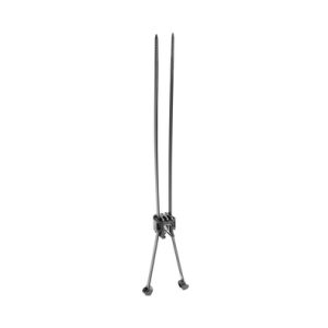 Fixing tie for edge/for cable bundles, outside serrated, ⌀2.0-50.0mm, black, 500pcs.