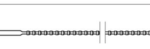 Security seal, pull tight, W=29.0mm, H=18.5mm, L=45.0mm, blue, 1000pcs.