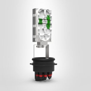 FRBU IP9 with 8 SC/APC IP9 Adaptors and 1:4 Bare End to SC/APC PLC Splitter