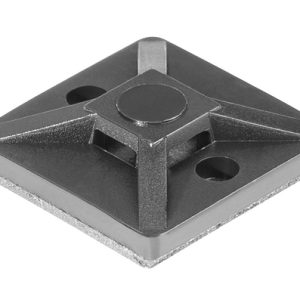 Cable tie mount for magnetic use, Wmax=4.1mm, black, 25pcs.