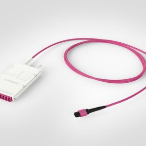 RapidNet Ultra8 - LC - MTP Elite Tethered Cassette - 8F Multimode OM4 - Polarity QSFP - 7mtr