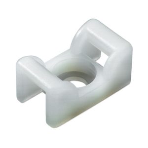 Cable tie mount for screw fixation, Wmax=8.3mm, ?6.5 mm, M6 Screw, natural, 100pcs.