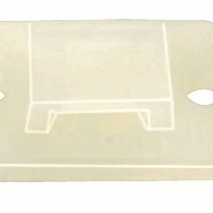 Cable tie mount for adhesive use, Wmax=4.0mm, ?2.2 mm, natural, 100pcs.