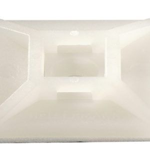 Cable tie mount for adhesive use, Wmax=5.4mm, ?4.2 mm, natural, 100pcs.