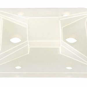 Cable tie mount for adhesive use, Wmax=8.0mm, ?3.2 mm, natural, 100pcs.