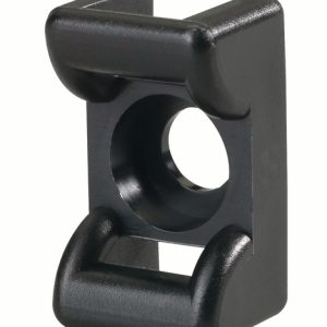 Cable tie mount for screw fixation, Wmax=6.0mm, ?4.5 mm, M4 Screw, black, 100pcs.