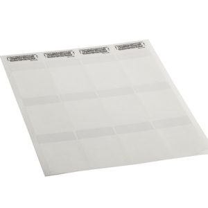 Cable label, self laminating, white, laser print, 48.2mm, H2=82.55mm, 1000pcs.