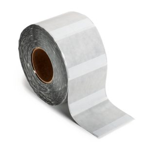 Cable label, self laminating, weather resistant/chemical resistance, white, thermal transfer print, 19.05x48.26mm, H2=79.24mm, 2500pcs.