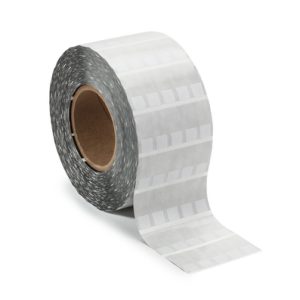 Cable label, self laminating, weather resistant/chemical resistance, white, thermal transfer print, 12.7x12.7mm, H2=36.32mm, 10000pcs.