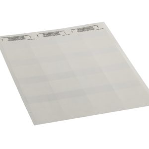 Cable label, self laminating, white, laser print, 50.8mm, H2=57.15mm, 1000pcs.