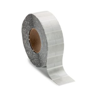 Cable label, self laminating, weather resistant/chemical resistance, white, thermal transfer print, 12.7x25.4mm, H2=36.32mm, 5000pcs.