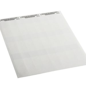 Cable label, self laminating, white, laser print, 25.4mm, H2=80.26mm, 1000pcs.
