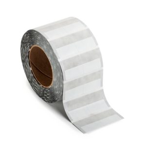 Cable label, self laminating, weather resistant/chemical resistance, white, thermal transfer print, 17.78x38.1mm, H2=36.50mm, 2500pcs.