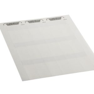 Cable label, self laminating, white, laser print, 29.7mm, H2=84.58mm, 1000pcs.