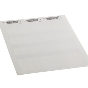Cable label, self laminating, white, laser print, 20.7mm, H2=54.10mm, 1000pcs.