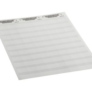 Cable label, self laminating, white, laser print, 25.4mm, H2=25.4mm, 2500pcs.