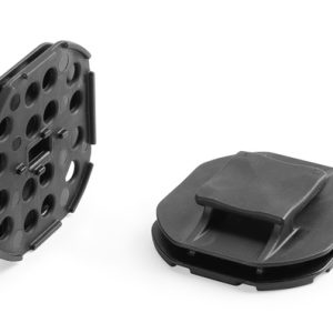 Cable tie mount for adhesive use, Wmax=8.5mm, black, 100pcs.