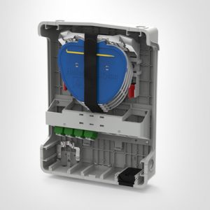 MDU-S3-32 with 8 LC APC Quad Adaptors and 4 SE IR MKII Splice Trays and 1  1:32 splitter