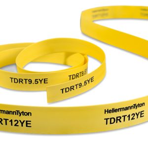 Heat shrink marker, thermal transfer print, continuous, 13.5mm/6.35mm, yellow, 54m