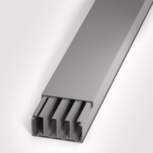 Wiring duct of wiring duct raceway system in self-extinguishing rigid PVC