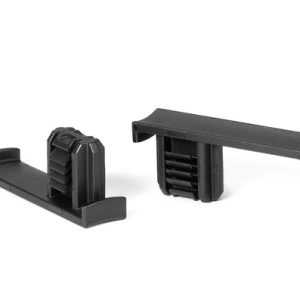 Bundling clip for hole (oval), L=16.0mm, black, 5000pcs.