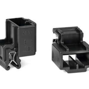 Connector clip for edge, black, 500pcs.