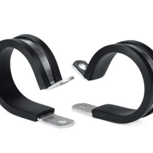P-clamp closed, Dmax=33.3mm, ⌀5.2 mm, black, 50pcs.