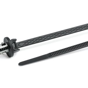 Fixing tie for hole (round), outside serrated, ⌀1.0-25.0mm, black, 1500pcs.